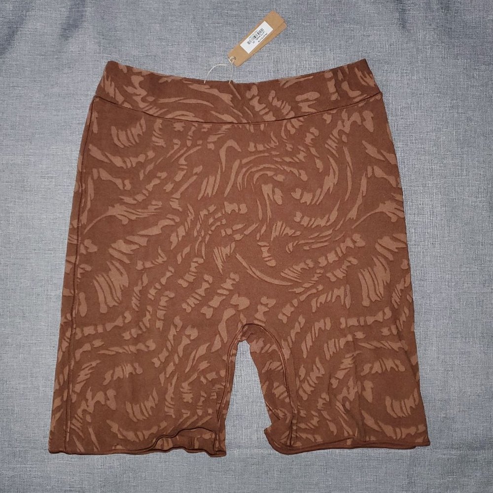 NWT SKIMS 3X Summer Mesh Mid Thigh Short LATTE SWIRL